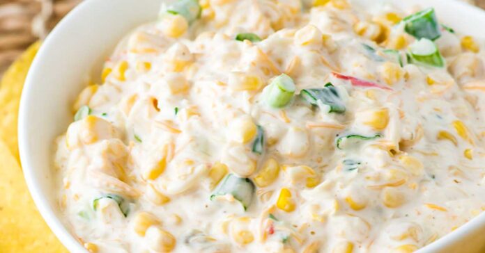 Easy Corn Dip Recipe with Cream Cheese